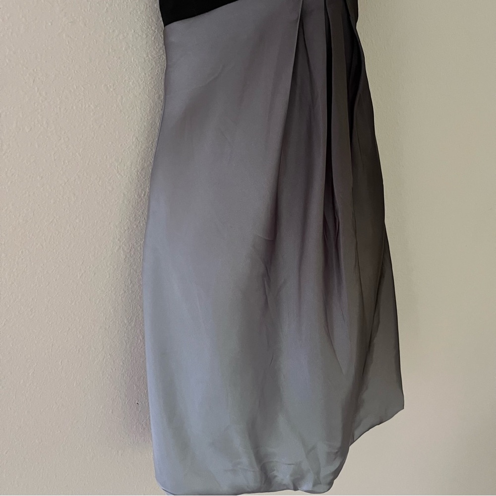 Cache Y2K Babydoll Dress Sz 6 Vintage Satin Bubble Hem Whimsigoth Burnout Ombré - Picture 5 of 15